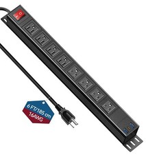 8 Outlet Heavy Duty Power Strip With Usb Pd 20w Surge Protector 6ft Cord Long Po