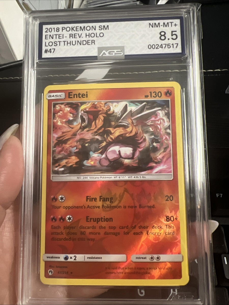 2018 Pokémon Sun & Moon - Lost Thunder Entei Reverse Holo 47/214