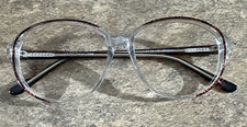 Capri Optics 4U UL 92 Unisex Brown/Clear Round Eyeglasses Frame 54-18-140-45 G15