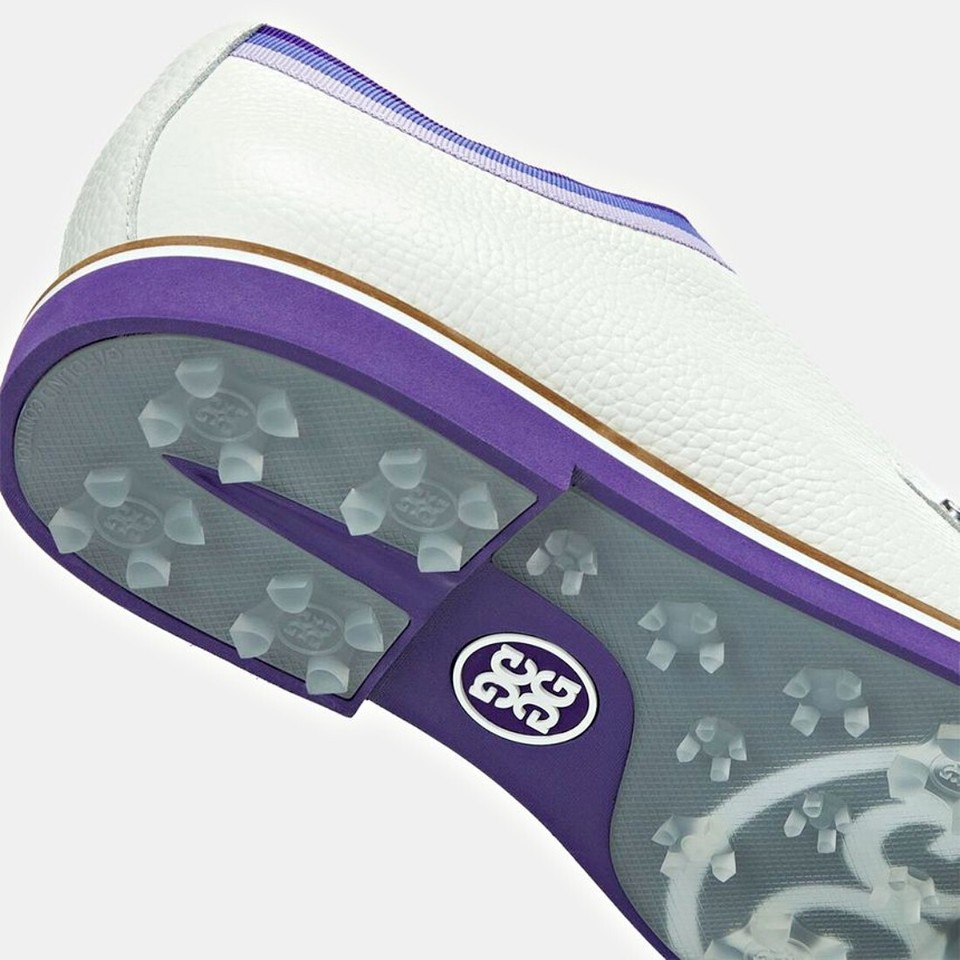 G/FORE GALLIVANTER PEBBLE Men's Golf Shoe GMF000006-SNO WHITE/PURPLE🔸 ...