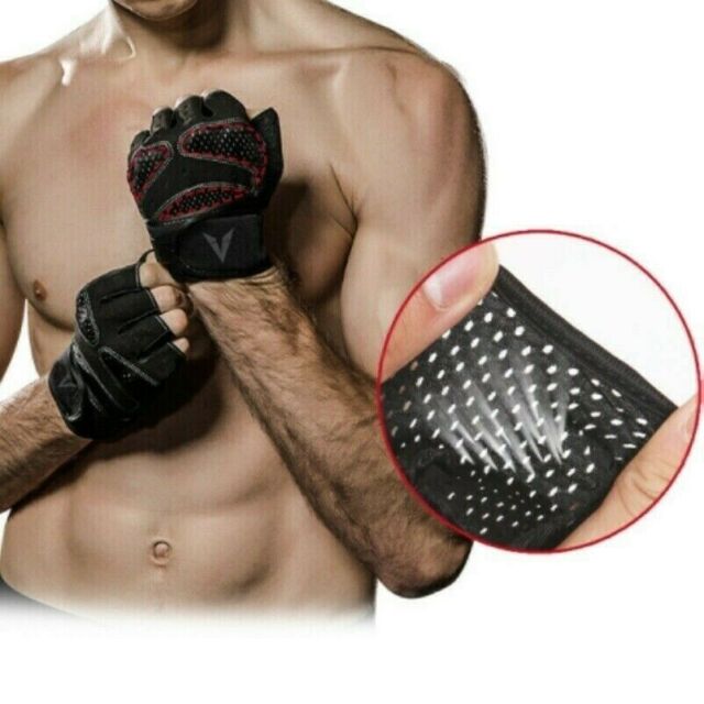 Weight Lifting Sports Gloves Half Finger Non-slip Wrist Wrap Gym Training NR9