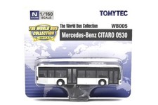 Coche autobús miniatura plateado Tomytec WB005 Mercedes-Benz Citaro O530 escala N/1:160