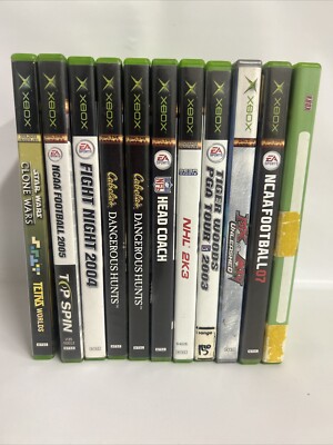 Original XBOX Lot of 11 Games Bundle 7 Complete in Box, 4 Missing Manuels