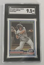 2023 Panini Stars & Stripes USA Baseball Wyatt Langford Collegiate National 9.5
