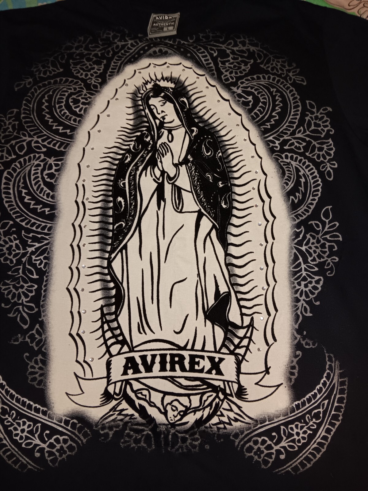 New Y2K Avirex Breaking Bad Jesse Pinkman Virgin Mary Vintage Shirt Rap Tee Tv image 3