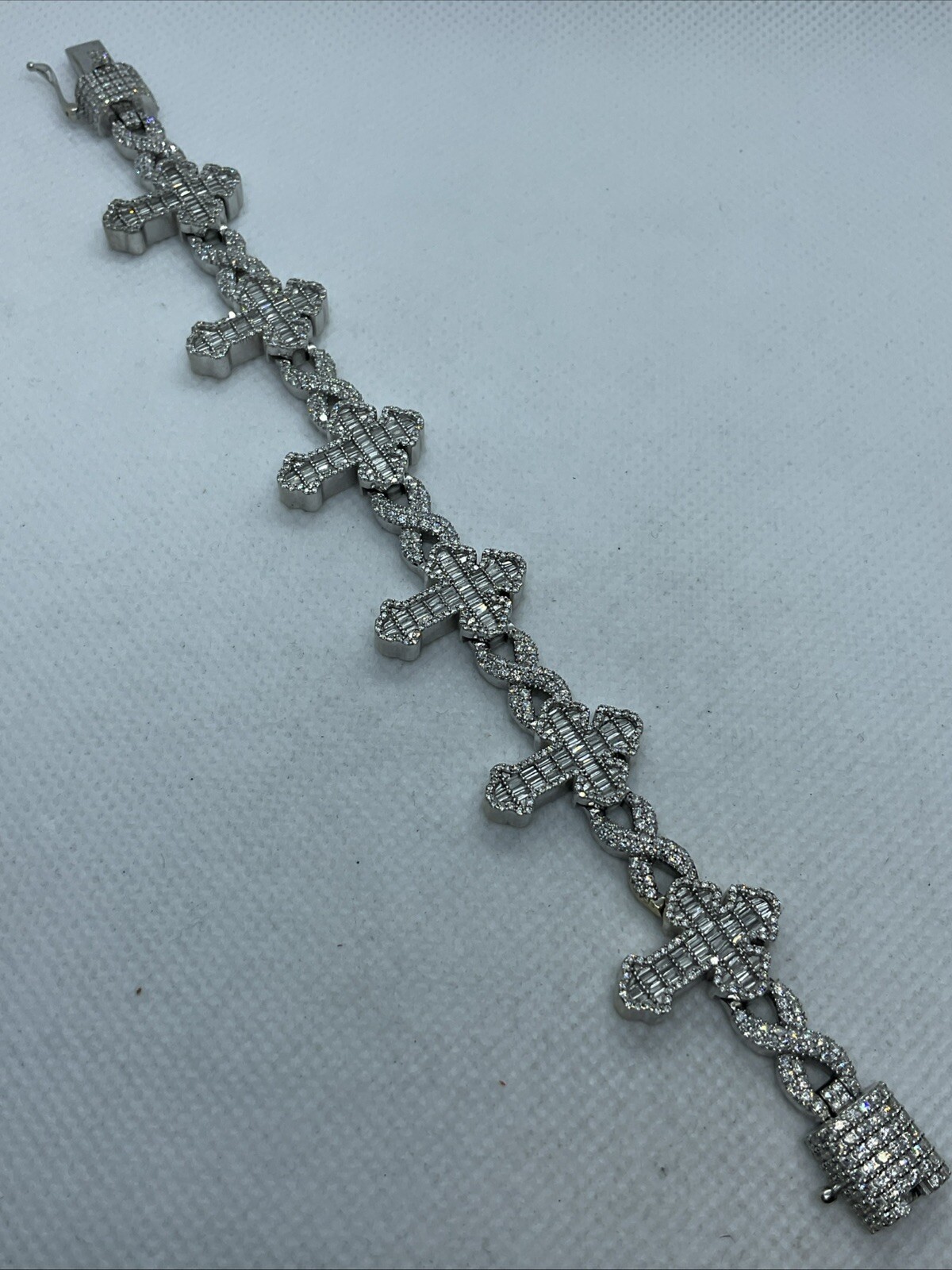 PRIME IMPRESSIVE Solid 10K White Gold Diamonds CR… - image 7