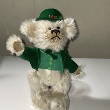 St. Patrick's Day Stuffed Plush Jointed Mohair Teddy Bear T.L. TOYS