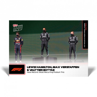2021 Topps Now Formula 1 F1 #6 Hamilton Bottas Verstappen Mercedes