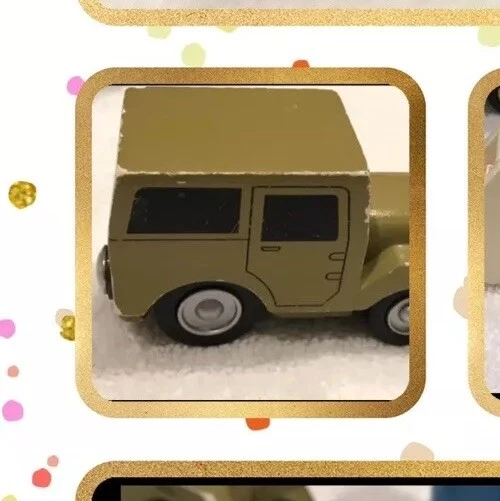 Coche de juguete promocional de madera ERTL Jeep Foto 2 de 4