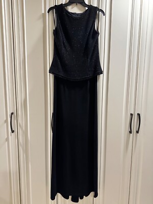 green emerald velvet dress Long Sequin Plus Prom Dress with Underskirt- PromGirl Black / 16W