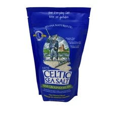 Celtic Sea Salt  Fine Ground (1) 16 Ounce Resealable Bag of Nutritious, Classic