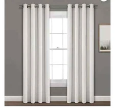 Lush Decor Linen 84"x52" Absolute Blackout One Single Window Panel New