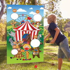 Circus Bean Bag Toss Carnival Garden Game Beanbag Set Kids Party Activities