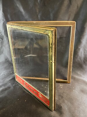 Vintage Colonial Supreme Bakers Embosed Hinged Glass Countertop display Top