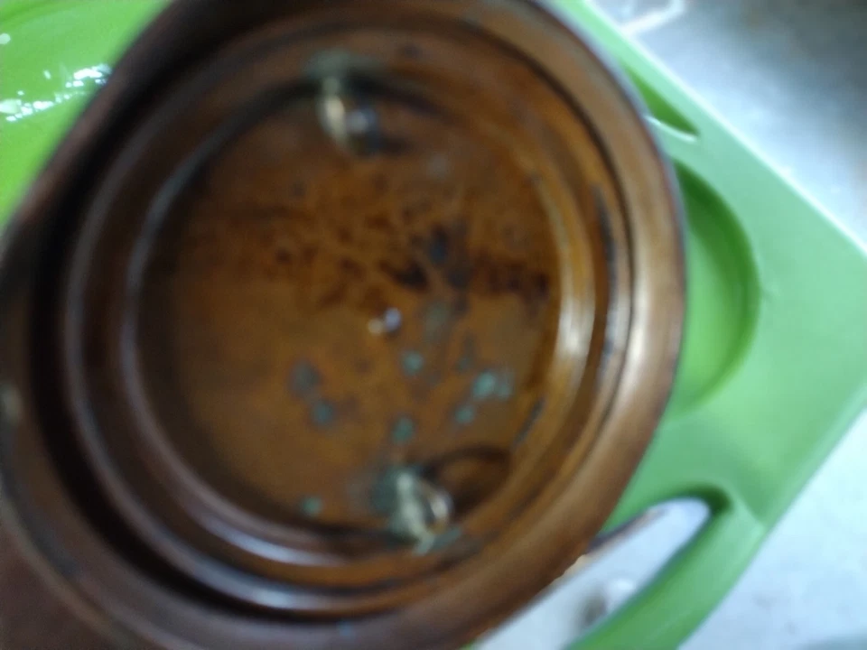 VTG LARGE Nautical Brass Copper Glass Ship Lantern Light - Image 4 of 4