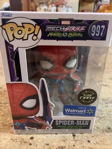 Funko POP! Spider-Man #997 Marvel MechStrike exclusivo de Walmart GITD Chase