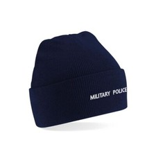 Beanie Mütze GESTICKT Military Police MP Polizei Bundeswehr Feldjäger #45725