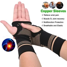 2x Copper Infused Wrist for Improve Circulation,Relieve Wrist Discomfort，Sprains