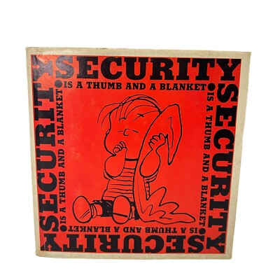 Vintage 1963 Linus Security Is A Thumb And A Blanket Charles Schulz Peanuts Book