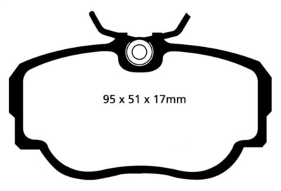 EBC 83-85 BMW 318 1.8 (E30) Yellowstuff Front Brake Pads DP4779R