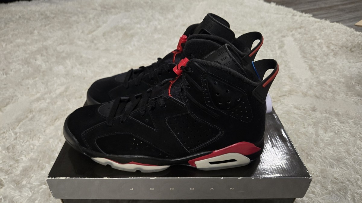 DS JORDAN 6 BLACK/ VARSITY RED 2010 SIZE 10 BRAND NEW | eBay
