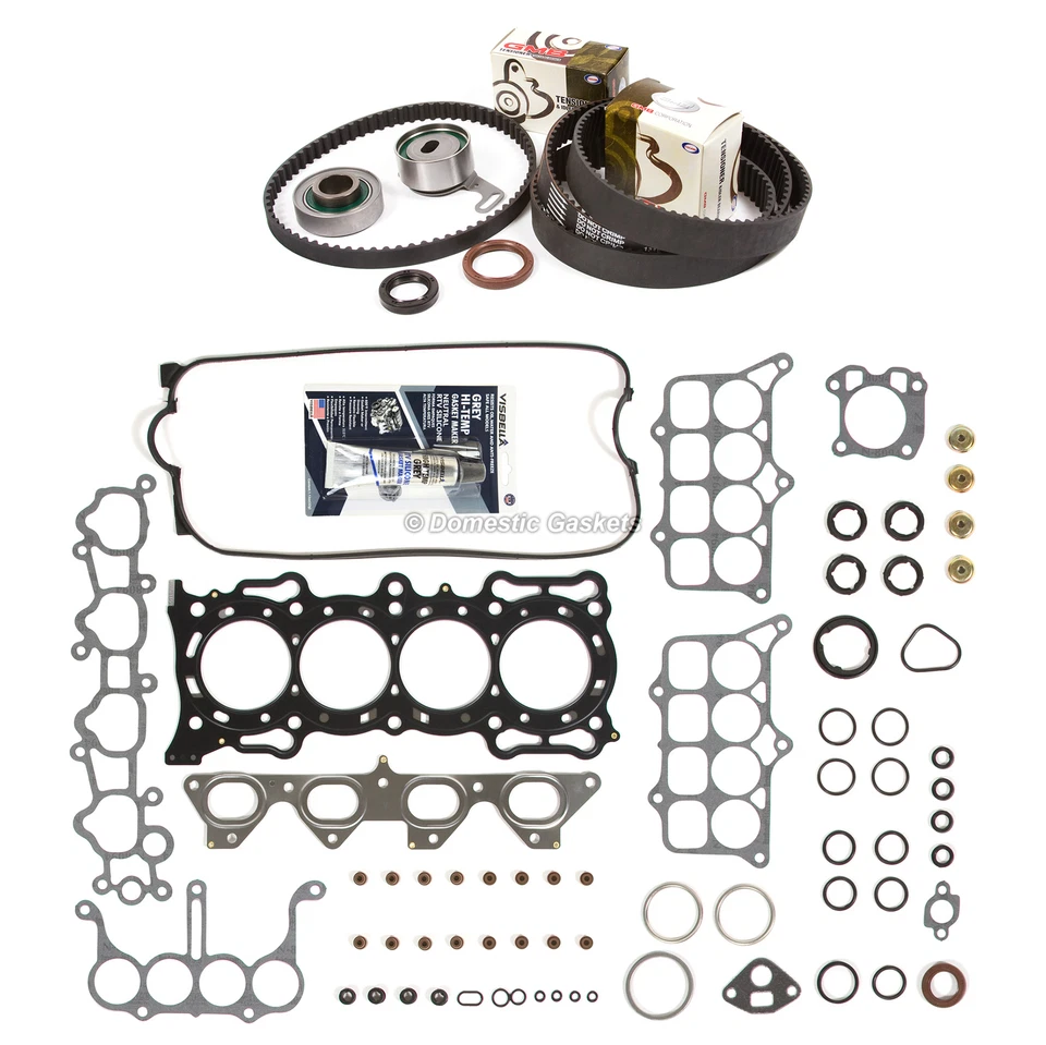 Head Gasket Set Timing Belt Kit Fit 90-96 Honda Accord Prelude F22A1 F22A4 F22A6 - Image 2 of 4