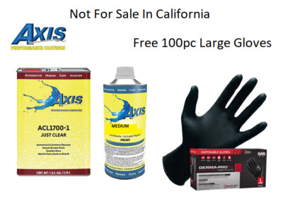 Clear Coat 2K Acrylic Urethane 4:1 Gallon Clearcoat Medium Kit AXIS