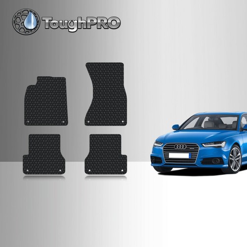 ToughPRO Floor Mats Black For Audi A6 All Weather Custom Fit 20122018