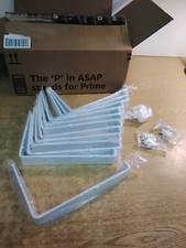 Lot Of 12 Heavy Duty Wall Shelf Brackets 9-1/2" White
