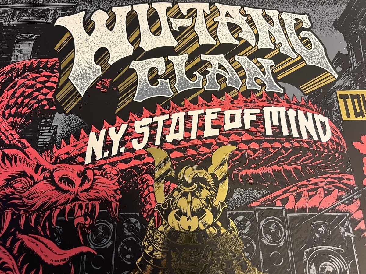 WU TANG CLAN RARE CONCERT POSTER BROOKLYN 2023 #34/360 | eBay