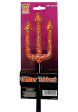 Glitter Trident Ladies Halloween Devils Fancy Dress Costume Prop 58cm Fork Spear