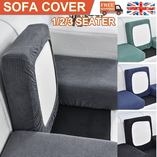 1/2/3 Seater Sofa Seat Covers Couch Slipcover Cushion Elastic Settee
