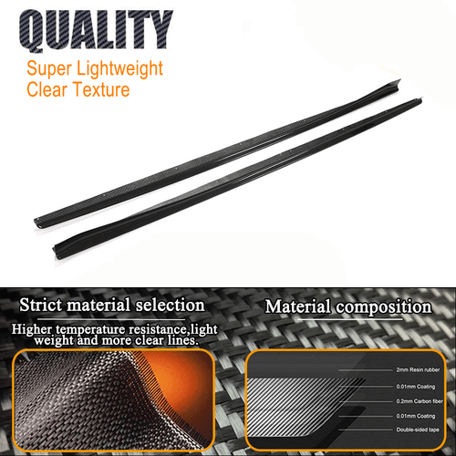 Faldones laterales de carbono real labio alerón para BMW Serie 8 G16 840i M8 F93 19-24 - Imagen 10 de 14