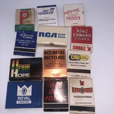Lot Of 12 Vtg Matchbooks Mostly Washington DC Area Dart Drug Hope Ind RCA Etc