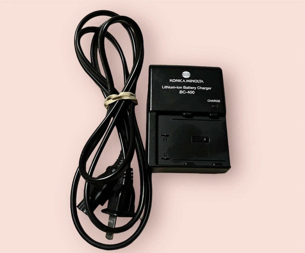 CELLONIC Caricabatterie BC-400 Con Display LCD Per Batterie Minolta NP-400, Per Fotocamere Dynax E DiMAGE