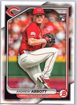 Andrew Abbott 2024 Bowman RC #70 Cincinnati Reds 3Row 4A3