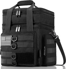 Tactical Lunch Box for Men, Large Insulated Lunch Bag Adult, Heavy Duty Doubl...