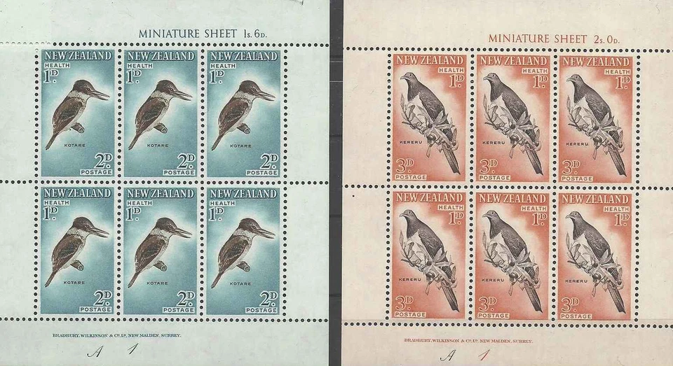 Timbres Oiseaux Nouvelle Zélande BF7/8 ** lot 1945 - Photo 1/1