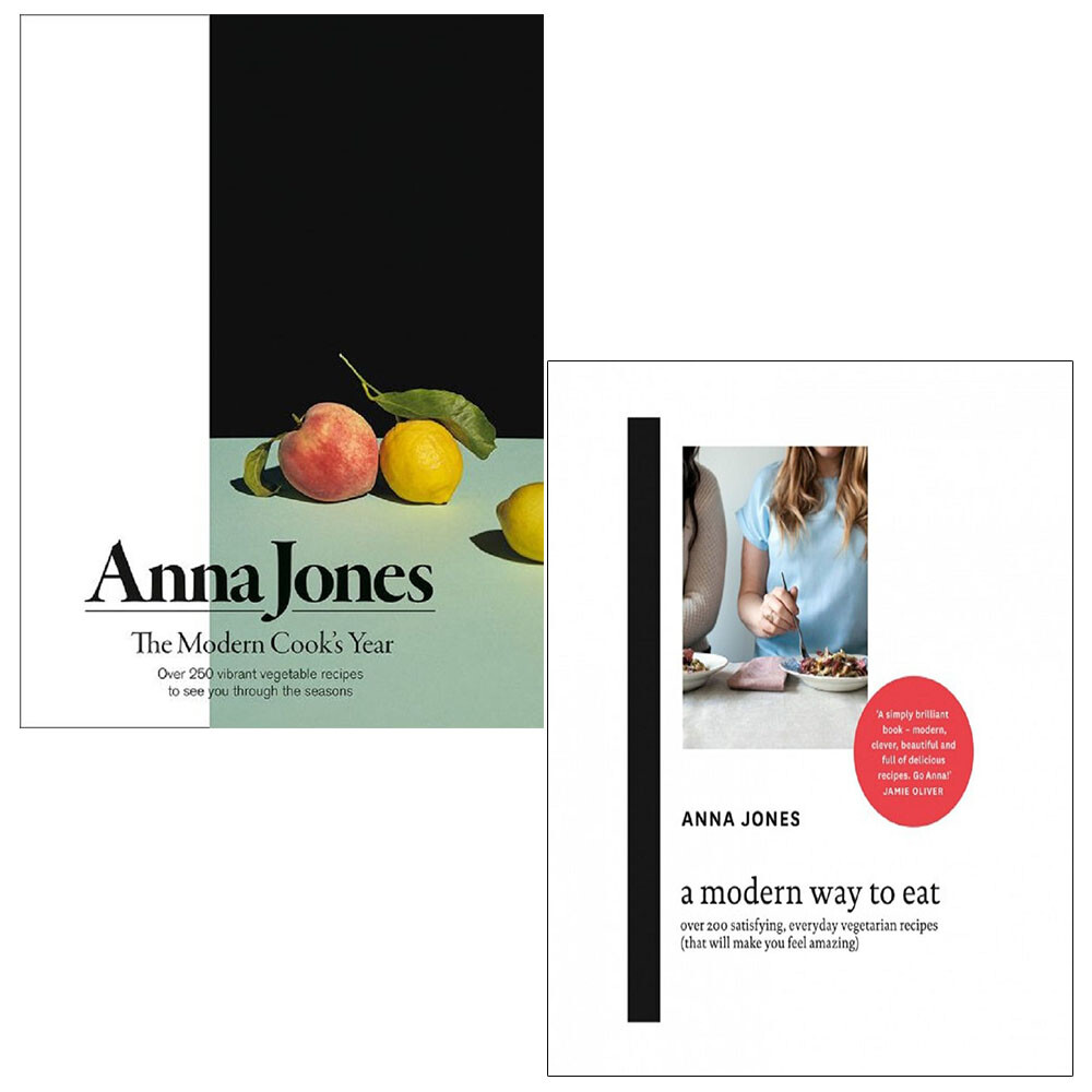 Anna Jones Unisex Green/Orange The Modern Cook’s Year & A Modern Way To Eat 2 Books Collection Set By - Non Fiction - Hardcover - Image 3