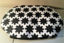 Lot of Two 2 IKEA Lurvig Black  White Dog and Cat PET Bed Cover 14" x 20"