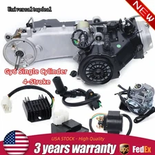 150CC 4-Stroke Long Case GY6 Moped Scooter Engine Motor Electric CVT Auto Motor