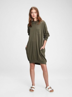 NWT Gap Pocket Sweatshirt Dress, True 