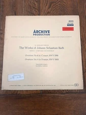 WORKS OF BACH-OVERTURES No.1 BWV 1066 / No.4 BWV 1069. Red Archive ARC 73181. NM