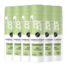 8x4 Deo Spray Bamboo Breeze 6 x 150ml Fresh Mind Effect® und 48h Schutz