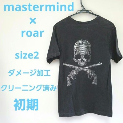 Mastermind Men Top Roar T-Shirt Size2 Original Damaged Processing JPN Limited Ed
