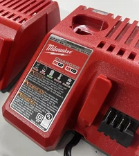 Milwaukee 48-59-1812 M18 & M12 Multi-Voltage Battery Charger - Red (48-59-1812)