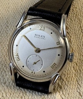 RARE VINTAGE MEN'S watch ROLEX MARCONI WORK VERY WELL manual wind ART DECO