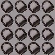 16 Weld-on 1/2" D Rings Tie Down Cargo Flatbed Truck Trailer Ratchet Strap Ring