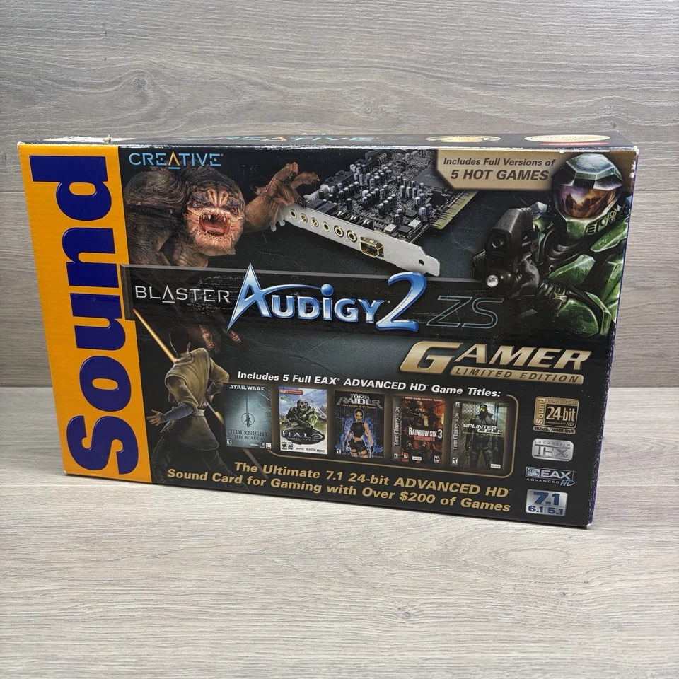 Creative Soud Card PCI Blaster Audigy 2 ZS Gamer SB0350 (ohne Joystick Halterung)