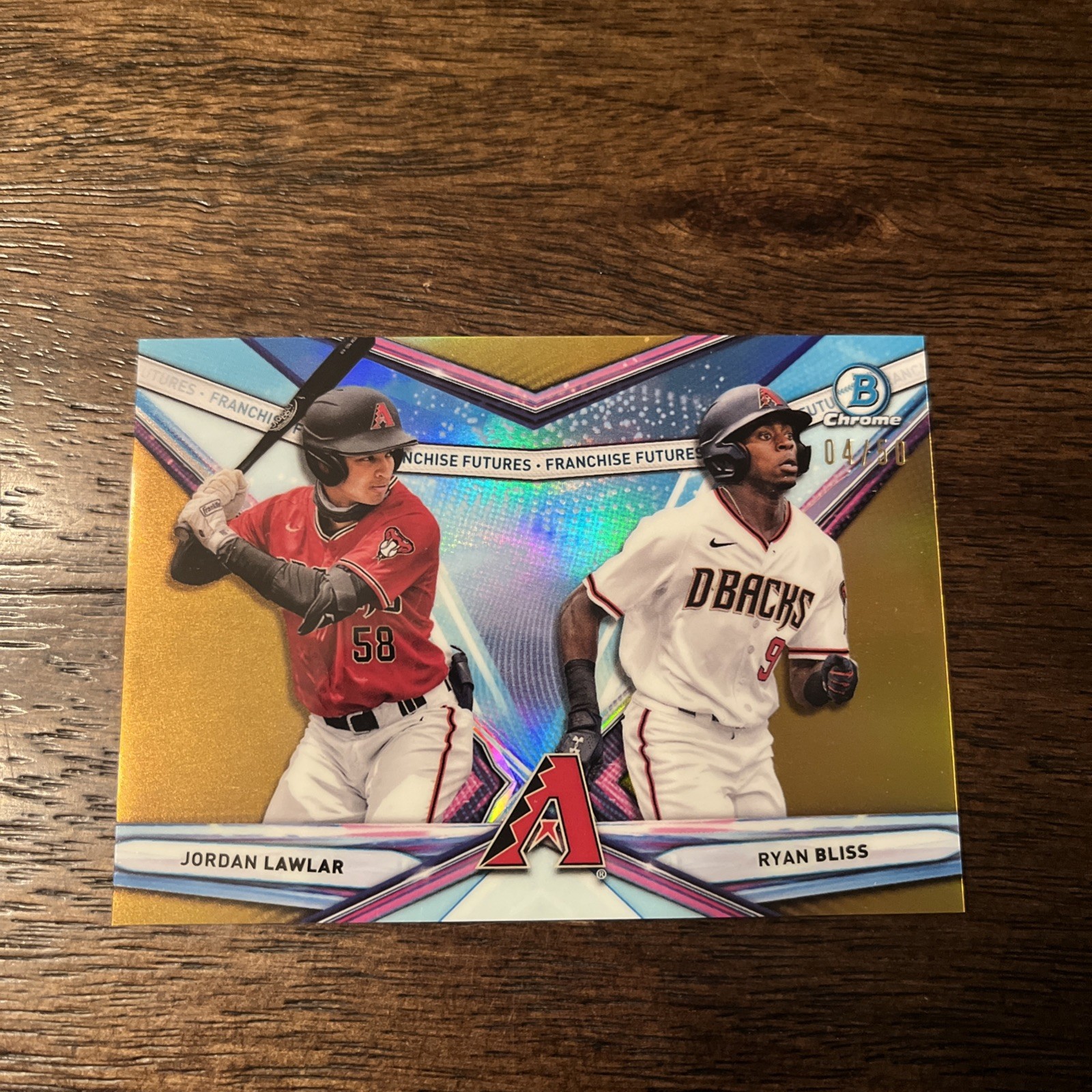 2021 Bowman Draft - Franchise Futures Jordan Lawlar, Ryan Bliss #FF-6 Gold /50